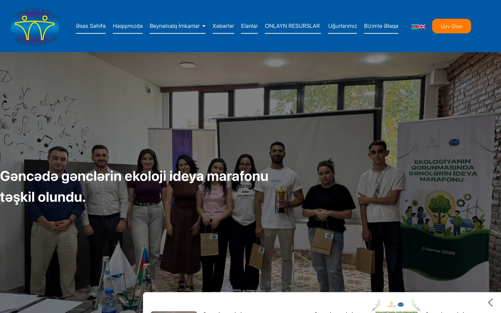 Website für Gələcəyə Körpü İB