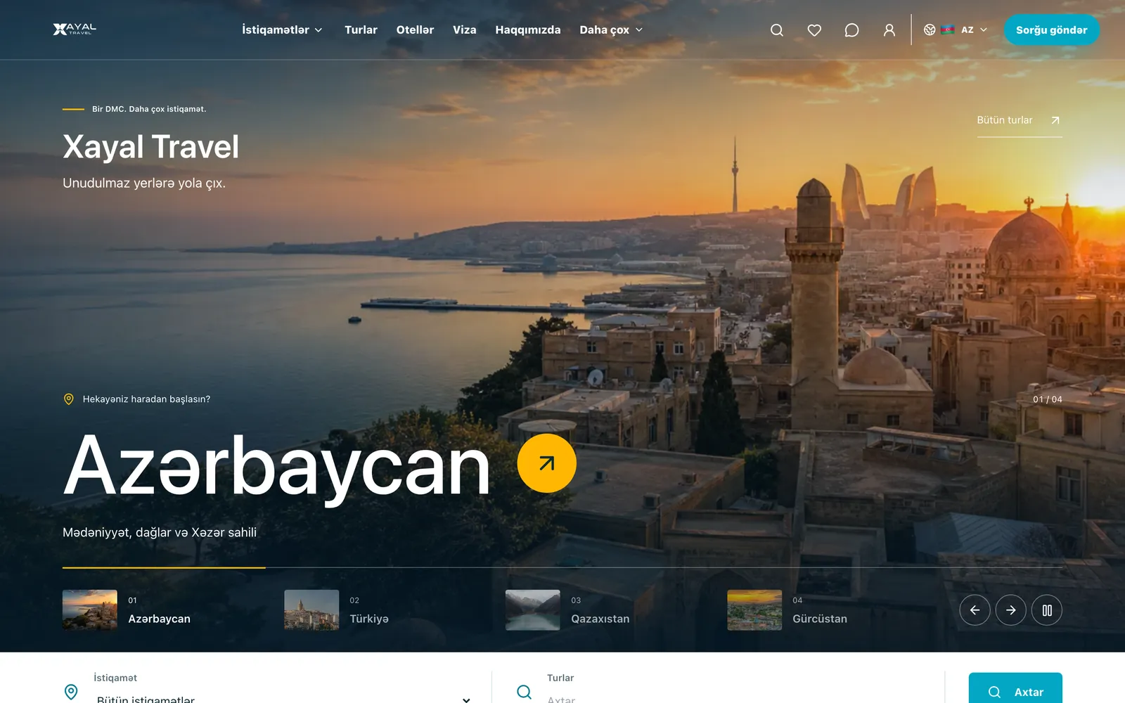 Xayal Travel saytı
